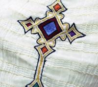 Ethiopian Cross Stitched on Ancient Garment